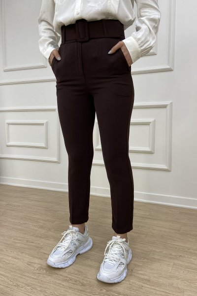 145 202503  KEMERLİ YÜKSEK BEL PANTOLON