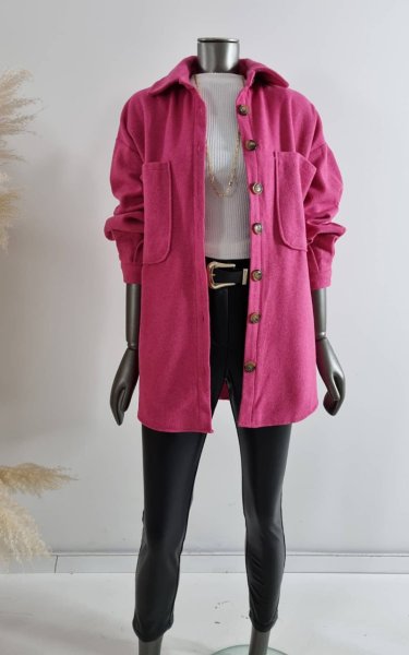 105 8953 Oversize Kaşe Gömlek
