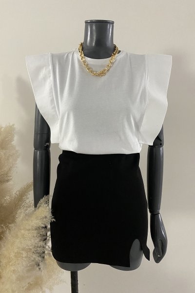 115 0218 Kolları Aller Detay Tshirt