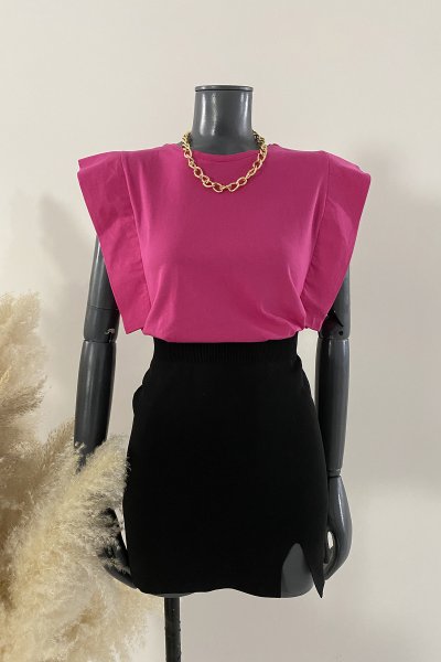 115 0218 Kolları Aller Detay Tshirt