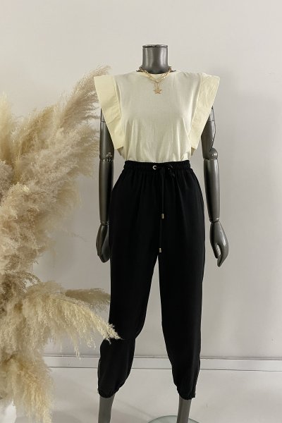 115 0218 Kolları Aller Detay Tshirt