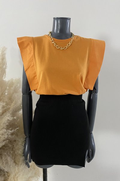 115 0218 Kolları Aller Detay Tshirt
