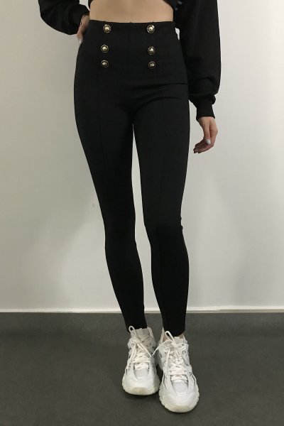 110 3922 Düğmeli Tayt