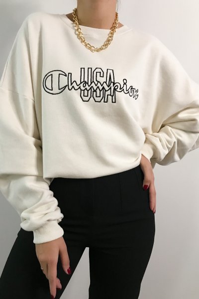 250202 Champion Baskılı Sweat