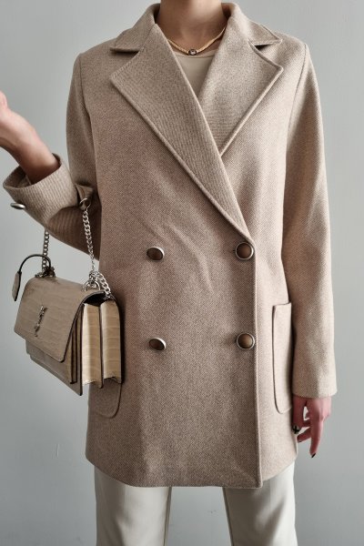 230 3183 Kaşe Kısa Kaban