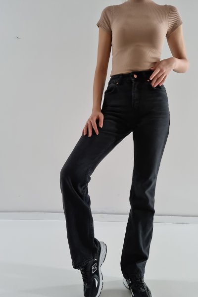 140 4480 Eskitmeli Flare Pantolon