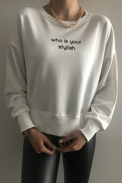 205 2011 Bis.Yaka Yanı Yırtmaçlı Sweat