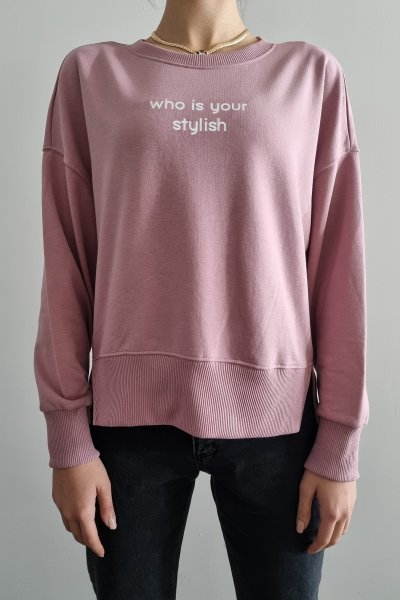 205 2011 Bis.Yaka Yanı Yırtmaçlı Sweat