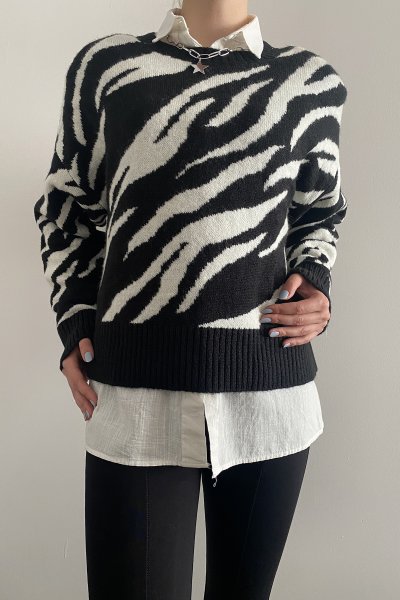 4085 Vatkalı Zebra kazak