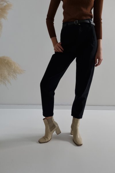 115 5016 Kemerli Kot Pantolon