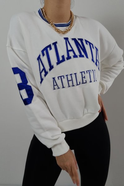150 80068 Atlanta Athletıc Yazı Nakışlı Sweat