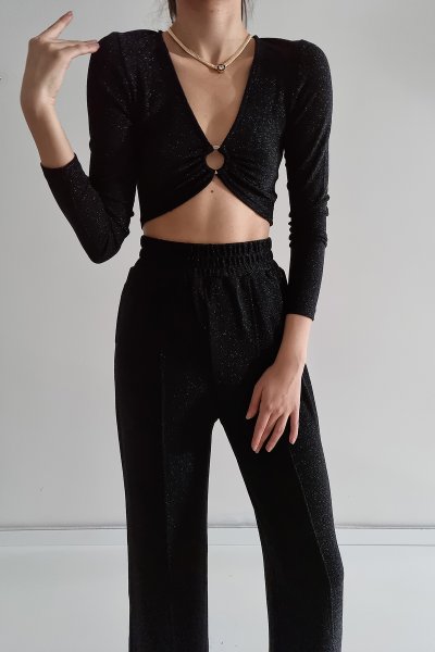 170 95050 Simli Halkalı Crop Takım