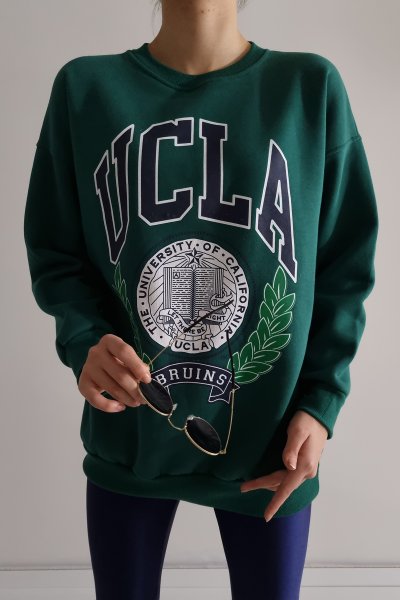 150 80225 Ucla Yazı Baskılı Sweat