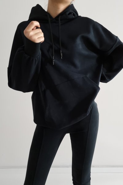 105 50506 Kapşonlu Sweat Tayt Takım