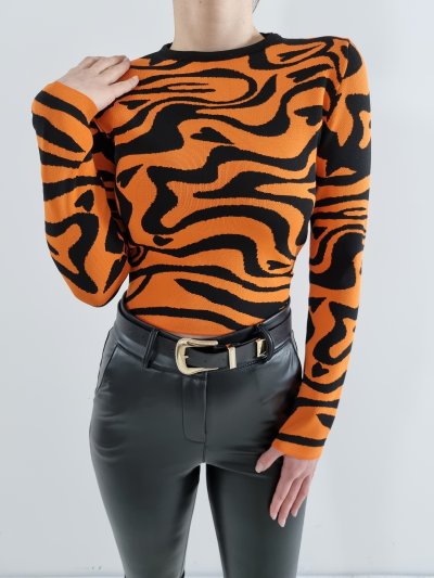 900 3548 Bis yaka zebra dsn triko kazak