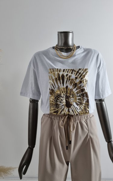 130 13010 Varak Baskı Tshirt