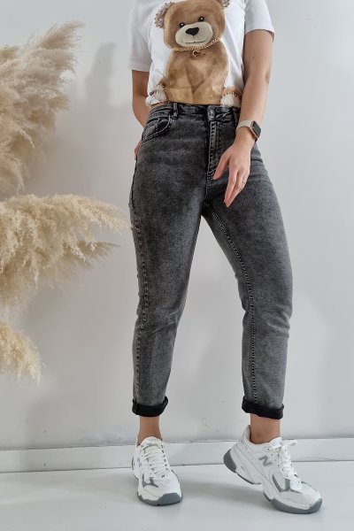 110 564 Kar Mom Black Jean