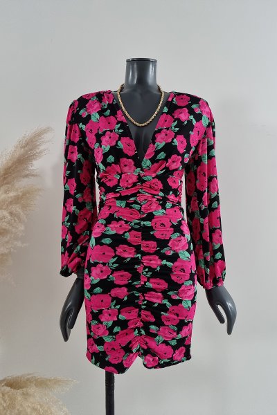 115 0102 Belde drape detay elbise
