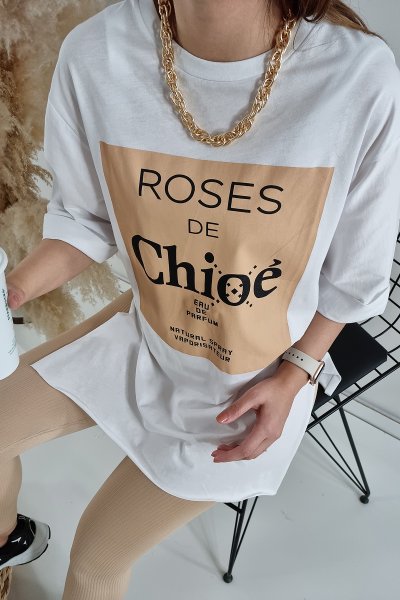 150 12297 Roses de yazılı tshırt