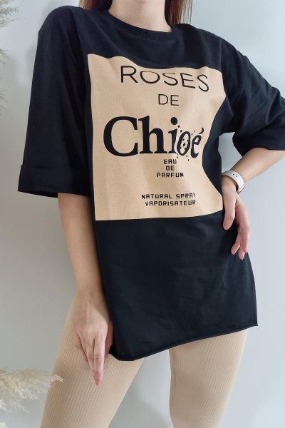 150 12297 Roses de yazılı tshırt