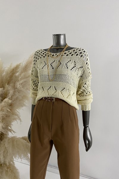 900 3118 Ajurlu delikli kazak