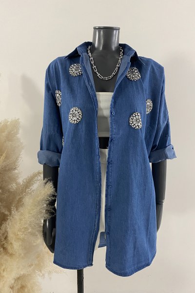 400 1900 Tuana taş kot oversize gömlek