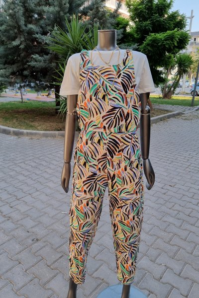 120 26961 Renkli desenli tulum