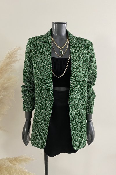SGY 1185 Düğme detaylı blazer ceket