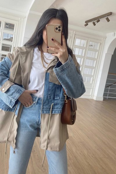 58045 Kapşonlu trenckot