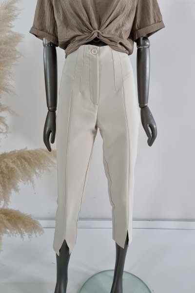 ÖZ 110 3831  Paçası yırtmaçlı pantolon