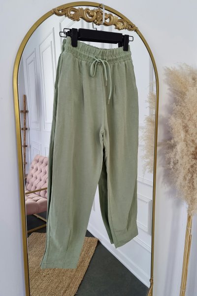 105 50618 Keten Pilili Pantolon