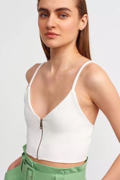 140 20125 Fermuarlı CropTOP