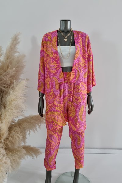 105 50568 Çicek dsn kimono takım