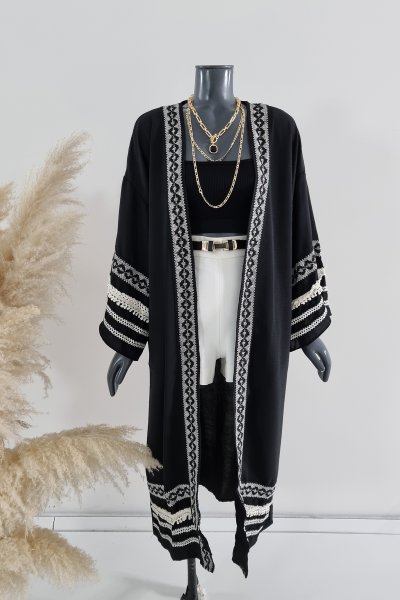 210 0041 Nakış Detay Kimono