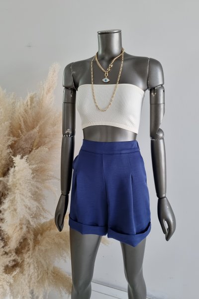 495 909001 Duble paça pilili şort