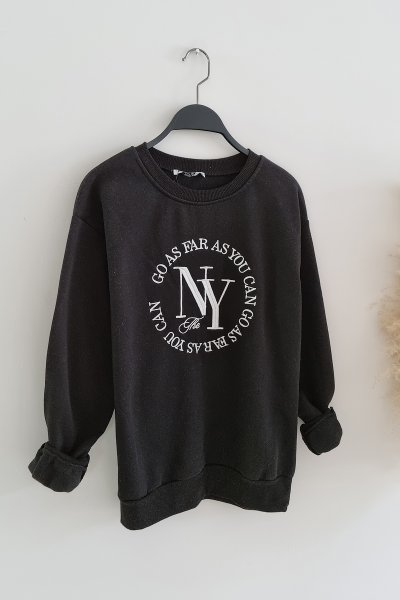 155 2870 NY Baskılı Sweat
