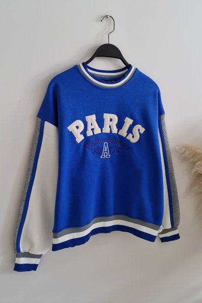 130 13604 Parıs nakışlı sweat