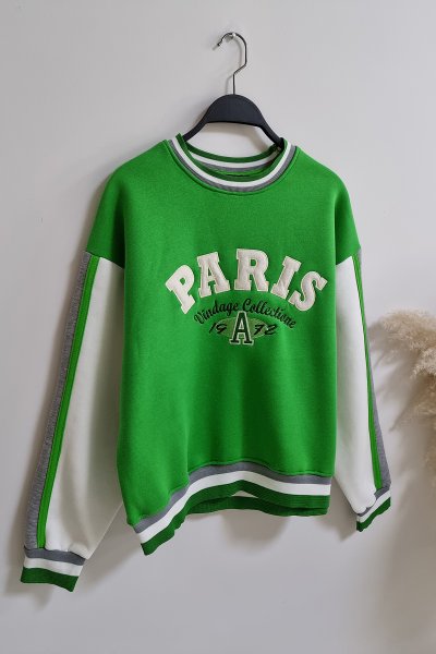 130 13604 Parıs nakışlı sweat