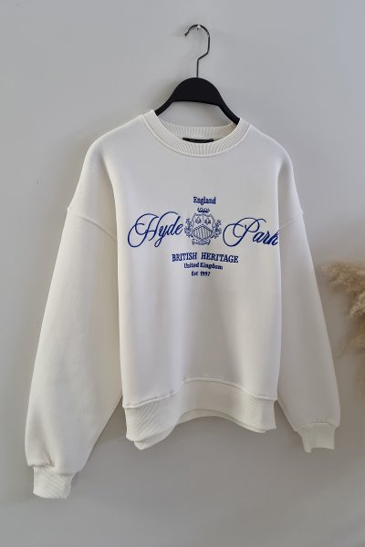 130 13649 Hyde park baskı sweat