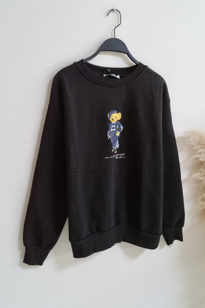 155 2896 Ayıcık Baskılı Sweatshırt