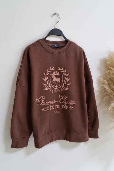 100 220009 Bis yaka baskılı sweat