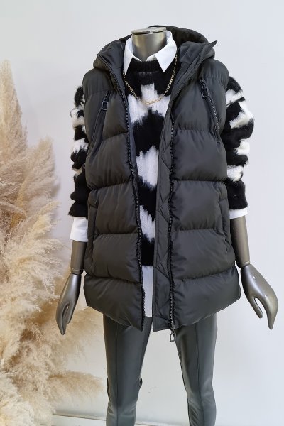 180 89677 Kapüşonlu Şişme yelek