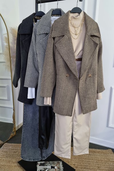 105 9252 Balık sırtı kaban