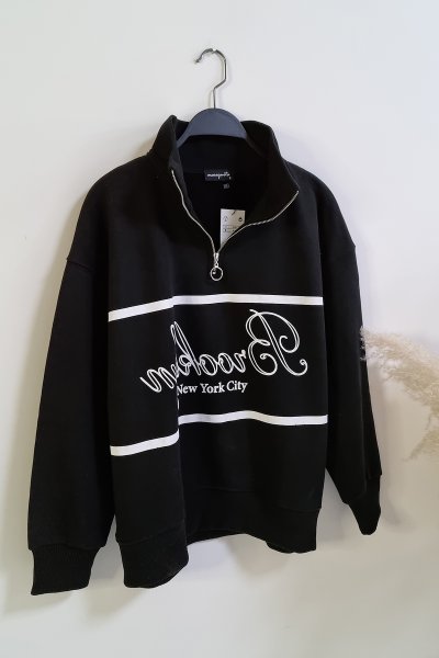 205 0027 Brooklyn Yarım Fermuarlı Sweat