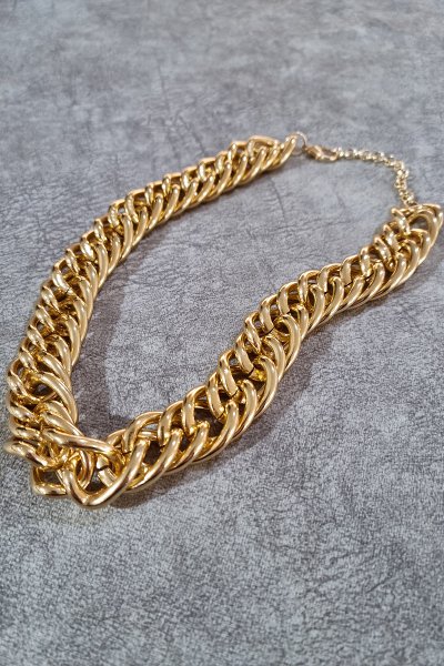 ÇİFT SARMALI ZİNCİR KOLYE