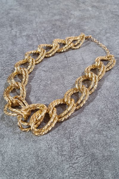 KALIN GEÇME ZİNCİR KOLYE