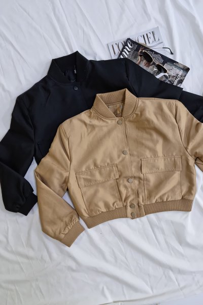 430 Geniş cepli bomber ceket