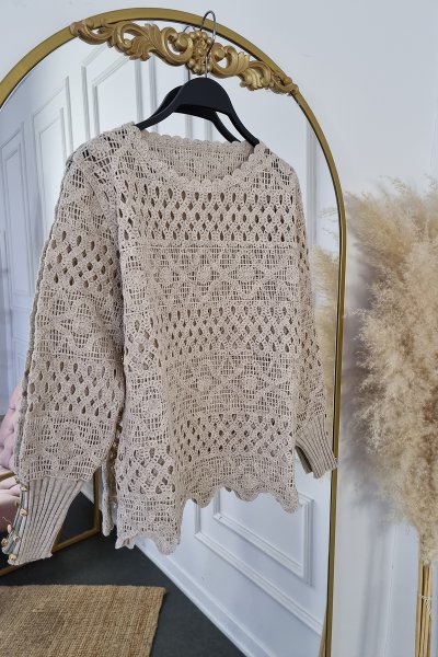 Kol Düğme Detay Fisto Triko