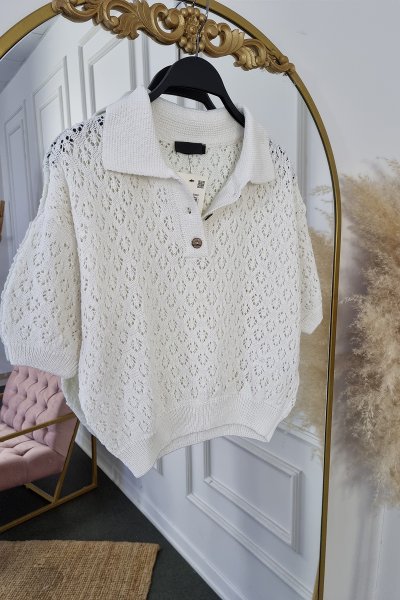 160 3833 Polo yaka triko kazak