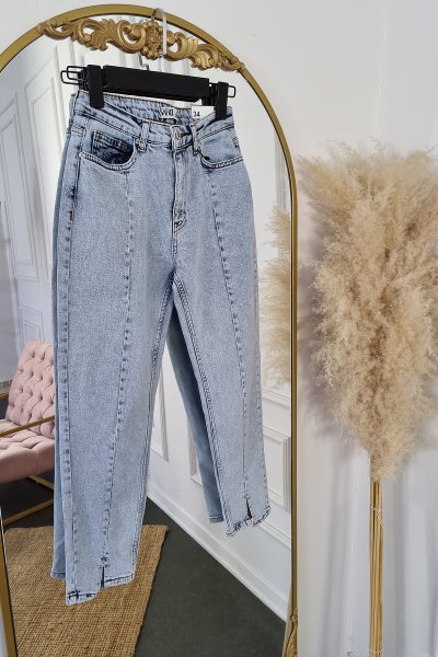 110 523 Detail blue mom jean